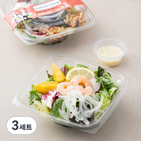 프레쉬팜 리코타 발사믹 샐러드 160g + 새우 레몬 샐러드 160g, 320g, 3세트