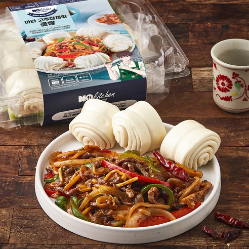노키친 마라 고추잡채와 꽃빵 밀키트, 601g, 1개