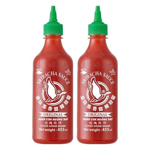 플라잉구스 스리라차 핫칠리 소스, 455ml, 2개