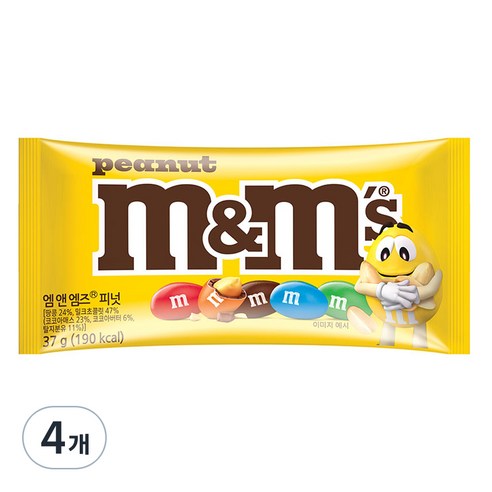 엠앤엠즈 피넛, 37g, 4개