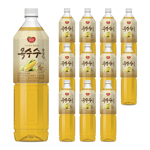 동원에프엔비 옥수수수염차, 1.5L, 12개