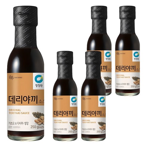 청정원 데리야끼 소스, 5개, 250g