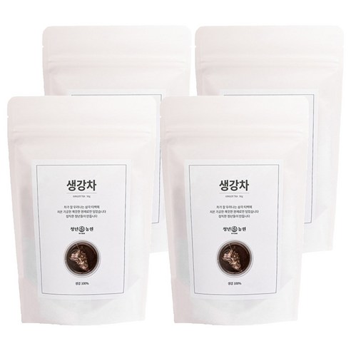 청년농원 저온가공 생강차 삼각티백, 1g, 50개입, 4개
