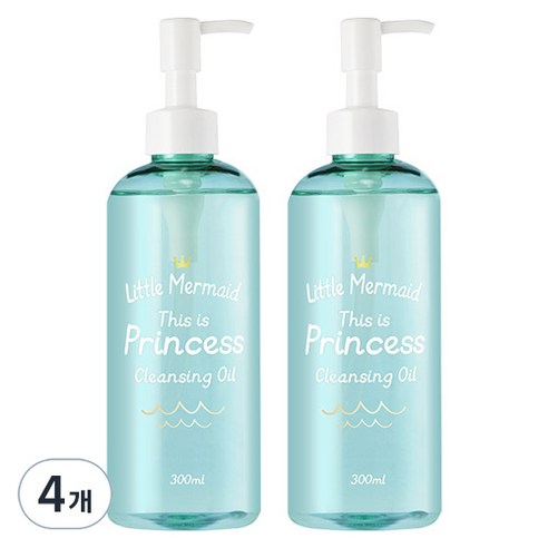 뷰티레시피 리틀머메이드 디스 이즈 프린세스 클렌징오일, 300ml, 4개