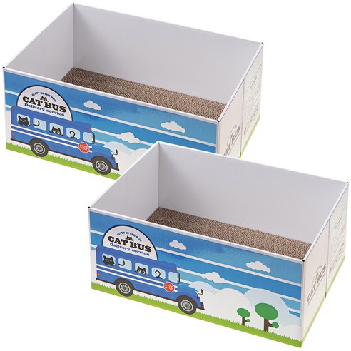 탐사 고양이 스크래처 박스, 스쿨버스, 2개