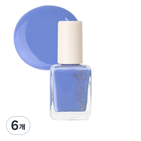 파셋 셀럽 네일컬러 폴리쉬 매니큐어 7ml, 39 라벤더블루, 6개