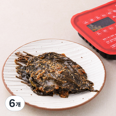 된장깻잎 절임, 300g, 6개