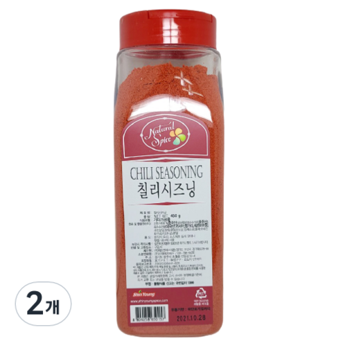 내츄럴스파이스 칠리 씨즈닝, 450g, 2개