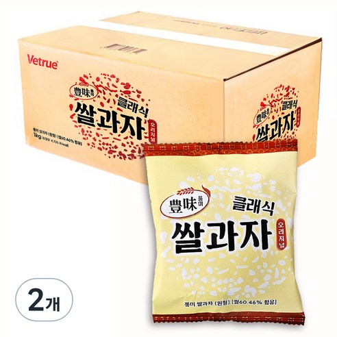풍미 클래식 쌀과자, 1kg, 2개