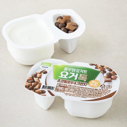 풀무원 다논 요거톡 초코필로우 & 크런치, 124g, 2개