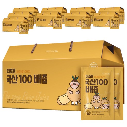 더존건강 더조은 국산100 배즙, 100ml, 300개