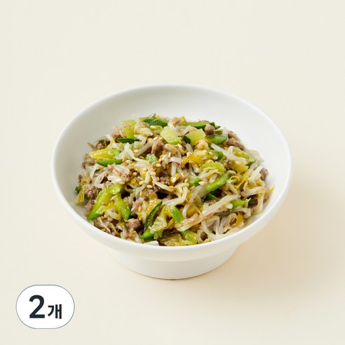 킨더가든 한우 애호박 숙주나물, 80g, 2개