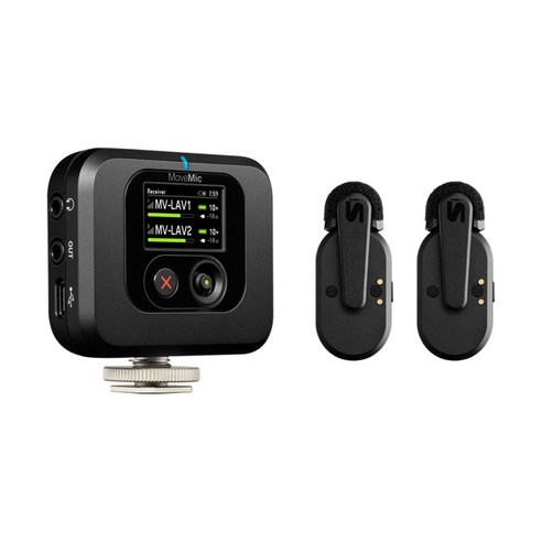 슈어 MoveMic Two Recevier Kit 2채널 무선 라발리에 마이크 리시버 세트, MV-TWO-KIT-Z6