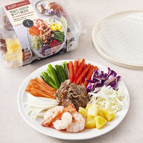 집들이 음식 고민 끝! 애슐리 월남쌈 하나로 근사한 한 상 차리기 월남쌈밀키트