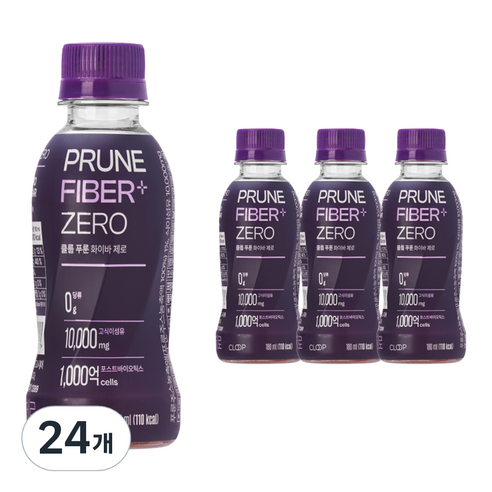 클룹 푸룬 화이바 제로, 24개, 180ml