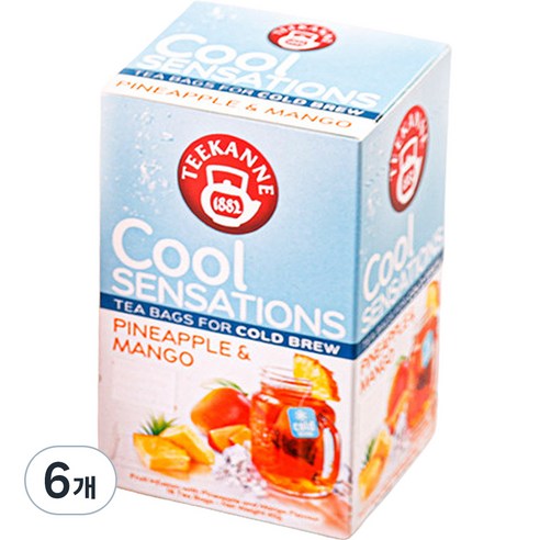 티칸네 쿨 센세이션 파인애플 앤 망고, 2.5g, 18개입, 6개