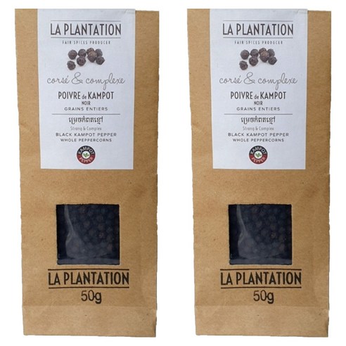 라플랜테이션 블랙 캄폿 통후추, 50g, 2개