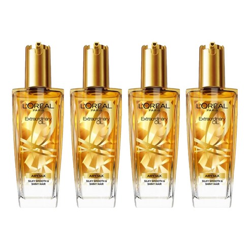 로레알파리 엑스트라오디네리 헤어오일 에어리 실크, 4개, 100ml