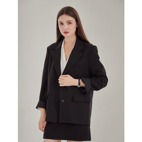 ELLE PARIS 여성 스텐다드핏 데일리 블레이져 자켓