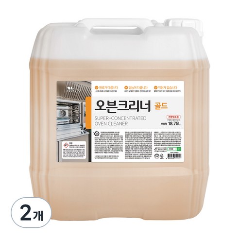 코코즈 오븐크리너 골드, 18.75L, 2개