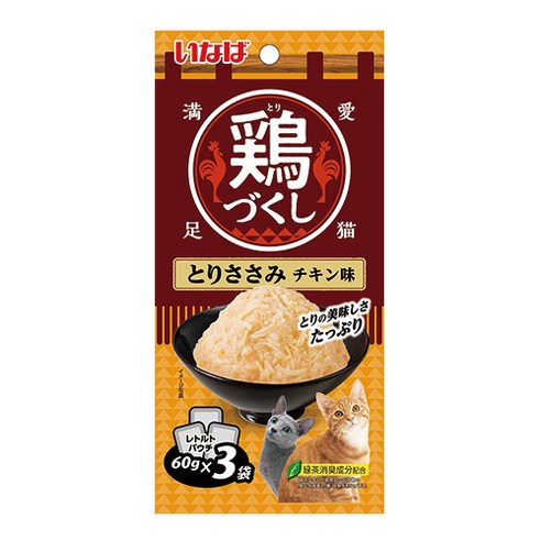 챠오 고양이 치킨가득파우치 3p, 혼합맛(닭가슴살/치킨), 180g, 1개