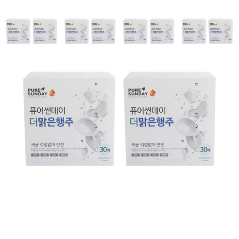 퓨어썬데이 더 맑은행주, 30개, 10개