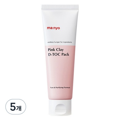 마녀공장 핑크 클레이 디톡 팩 75ml, 1개입, 5개