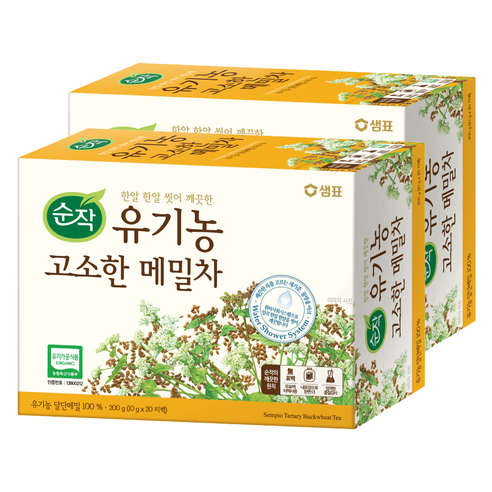 순작 유기농 고소한 메밀차, 10g, 20개입, 2개 카페용대추차 Best Top5