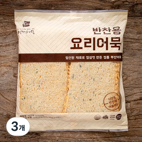 영자어묵 반찬용 요리어묵, 1kg, 3개