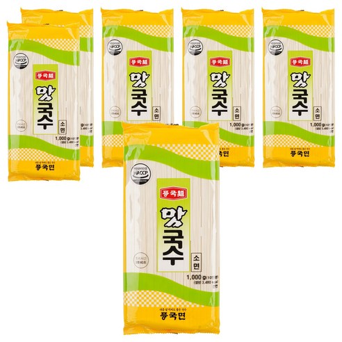 풍국면 맛국수 소면, 1kg, 6개