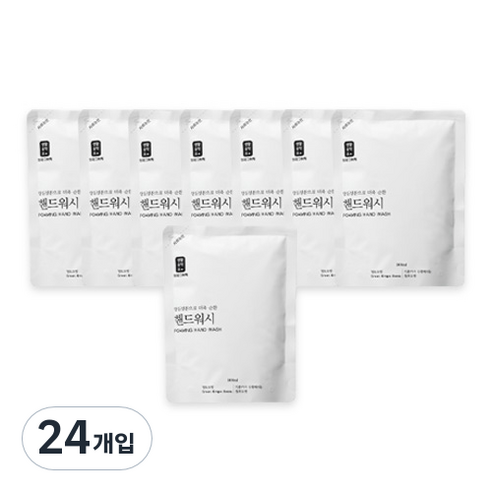 생활공작소 핸드워시 리필 청포도향, 200ml, 24개입