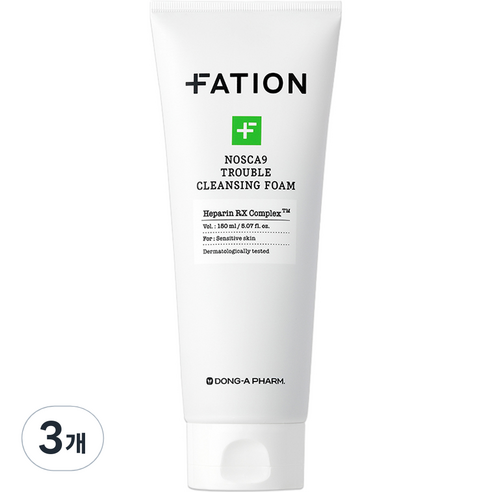 파티온 노스카나인 트러블 클렌징 폼, 3개, 150ml