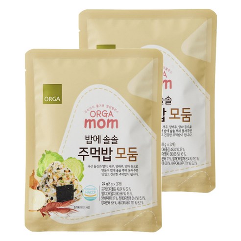 올가홀푸드 밥에 솔솔 주먹밥 모둠 8g x 3p, 24g, 2개