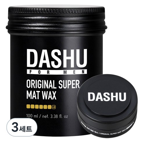 다슈 포 맨 프리미엄 오리지널 슈퍼 매트 헤어왁스 100ml + 15ml, 3세트
