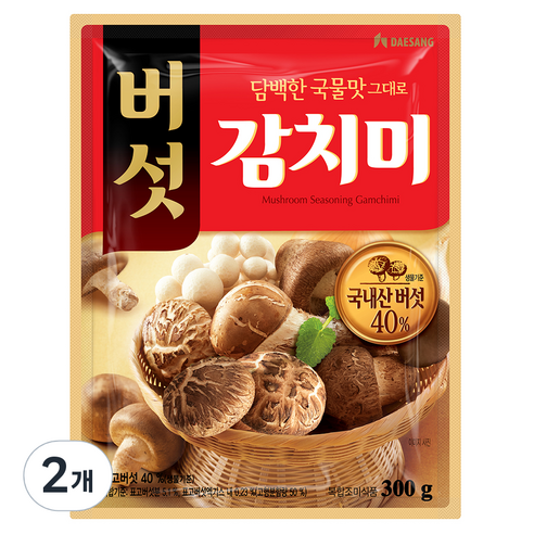 대상 버섯 감치미, 300g, 2개