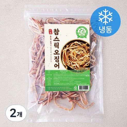 해야미 구운 참스틱 오징어 (냉동), 250g, 2개