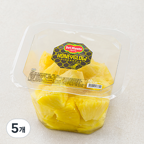 델몬트 허니글로우 파인애플, 400g, 5개