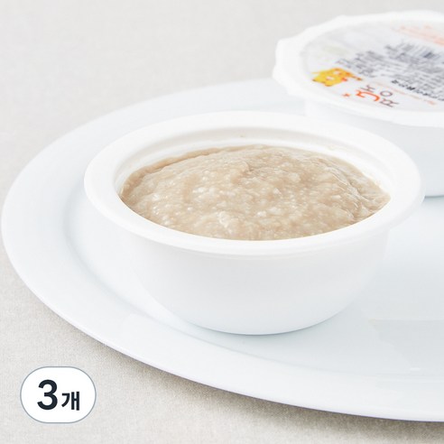 짱죽 초기 7개월 부터 묽은죽 이유식, 혼합맛(한우 / 양송이), 160g, 3개