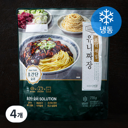 쉐프컬렉션 오리지널 유니짜장 (냉동), 770g, 4개