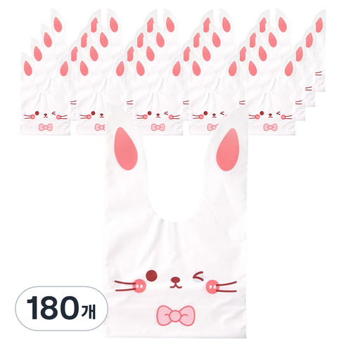러블리 미니 포장 구디백, 윙크토끼, 180개