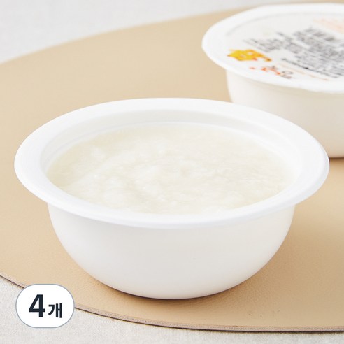 짱죽 초기 7개월 부터 묽은죽 이유식, 혼합맛(닭가슴살 / 양배추), 160g, 4개