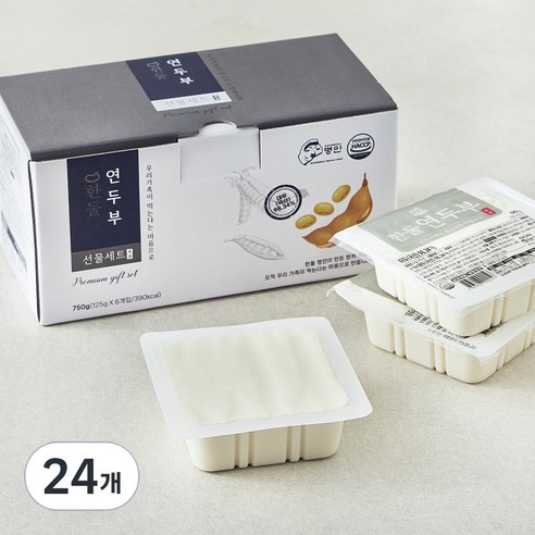 한둘 연두부, 125g, 24개