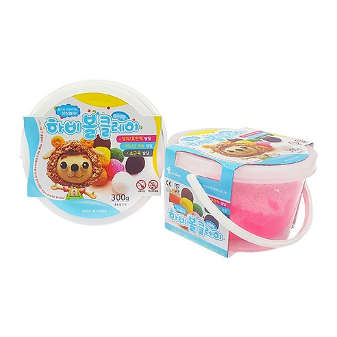 토단교재 하비볼 칼라 클레이 2p, 형광핑크, 300g, 2개