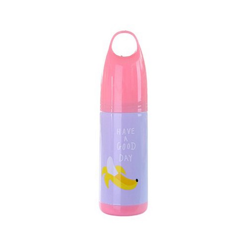 더자카 파스텔 톤 프루트 칫솔 케이스, 핑크, 1개