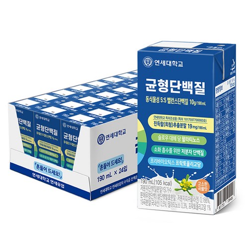 연세대햑교 연세대학교 세브란스케어 활력 단백질 190ml 기타영양제, 120개