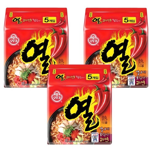 오뚜기 열라면 120g, 15개