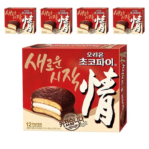 오리온 초코파이, 468g, 5개