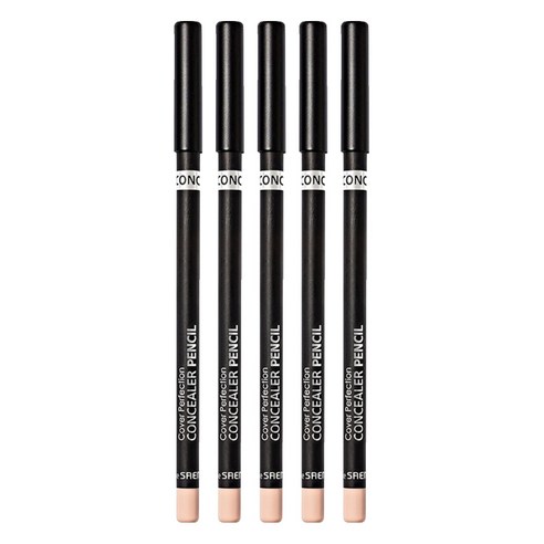 더샘 커버 퍼펙션 컨실러 펜슬 1.4g, 1.0 클리어 베이지, 5개