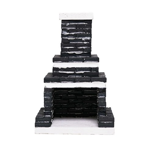 리얼브릭 DIY 미니어처 오리지날 벽난로, 블랙