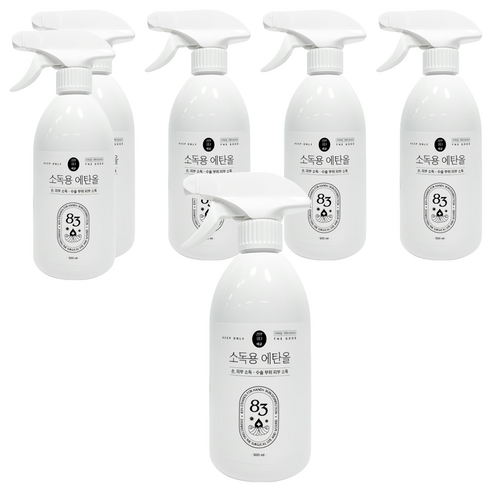 정말싫다 청솔 소독용 에탄올, 6개, 500ml